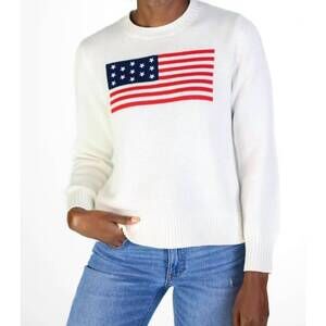 NEW DUFFIELD LANE sport crew neck sweater in white